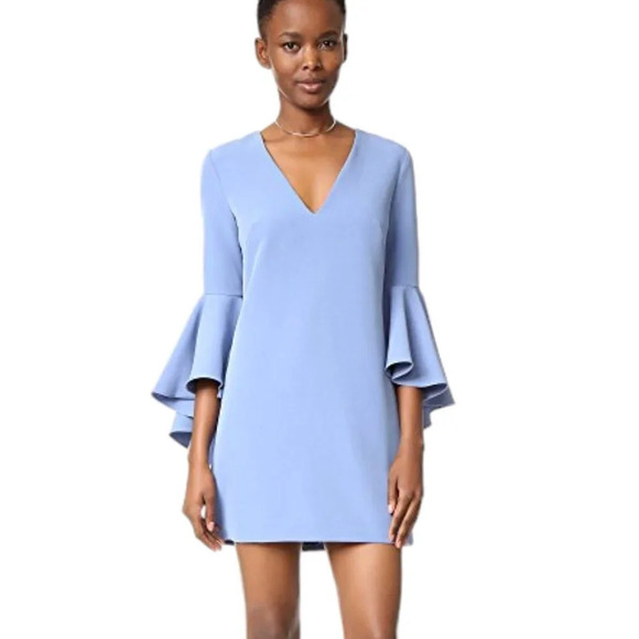 Milly Womens Nicole Bell Sleeve Shift Dress Size M - Picture 2 of 13